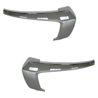 Replace® - Front Upper Driver and Passenger Side Bumper Cover Molding Set (CAPA Certified)