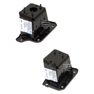 Replace® - Front Driver and Passenger Side Bumper Bracket Set (Diamond Standard Line)