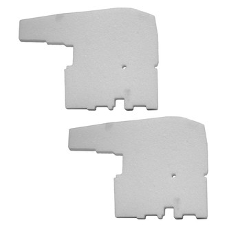 Replace® - Front Driver and Passenger Side Bumper Absorber Set (Brand New OE)