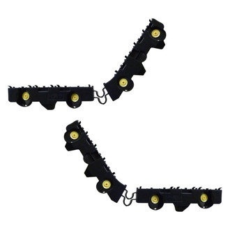 Replace® - Rear Outer Driver and Passenger Side Bumper Cover Bracket Set (CAPA Certified)