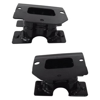Replace® - Rear Driver and Passenger Side Bumper Stay Bracket Set (Diamond Standard Line)