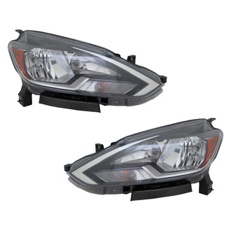 Replace® - Driver and Passenger Side Replacement Headlight Set (CAPA Certified)