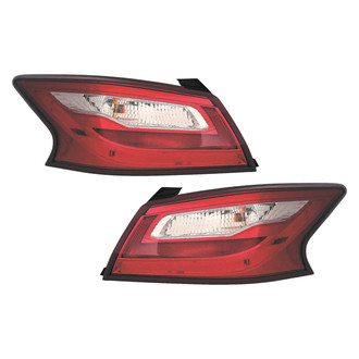 Replace® - Driver and Passenger Side Outer Replacement Tail Lights (CAPA Certified)