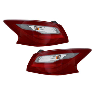 Replace® - Driver and Passenger Side Outer Replacement Tail Lights (CAPA Certified)
