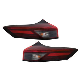 Replace® - Black Fiber Optic Tail Lights
