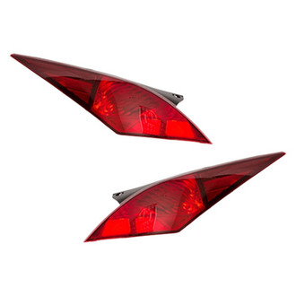 Replace® - Brand New OE Driver and Passenger Side Upper Replacement Tail Light Lens and Housings