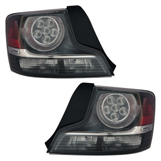 Replace® - Black LED Tail Lights