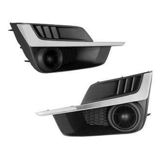 Replace® - Front Driver and Passenger Side Fog Light Cover Set (Standard Line)