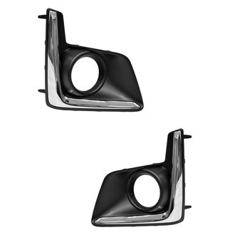 Replace® - Front Driver and Passenger Side Fog Light Bezel Set (Standard Line)