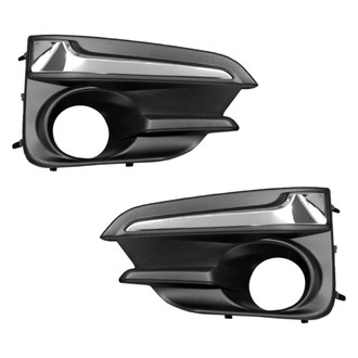 Replace® - Front Driver and Passenger Side Fog Light Bezel Set (Standard Line)