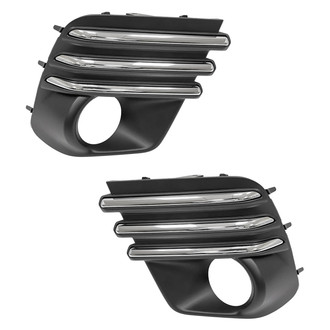 Replace® - Front Driver and Passenger Side Fog Light Bezel Set (Standard Line)