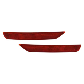 Replace® - Rear Driver and Passenger Side Bumper Reflector Set (CAPA Certified)