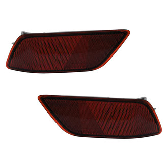 Replace® - Rear Driver and Passenger Side Bumper Reflector Set (CAPA Certified)