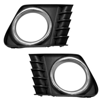 Replace® - Front Driver and Passenger Side Fog Light Bezel Set (Standard Line)