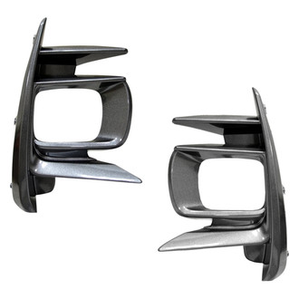 Replace® - Front Driver and Passenger Side Fog Light Bezel Set (Standard Line)