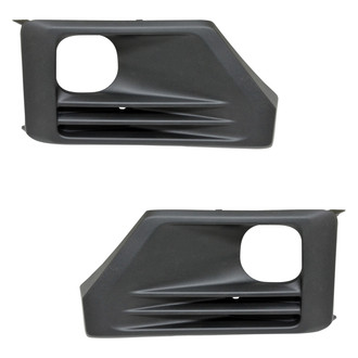 Replace® - Front Driver and Passenger Side Fog Light Bezel Set (Standard Line)