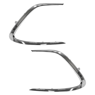 Replace® - Front Driver and Passenger Side Bumper Cover Molding Set (Standard Line)