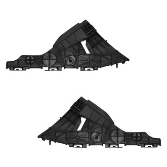 Replace® - Rear Inner Driver and Passenger Side Bumper Cover Retainer Bracket Set (Standard Line)