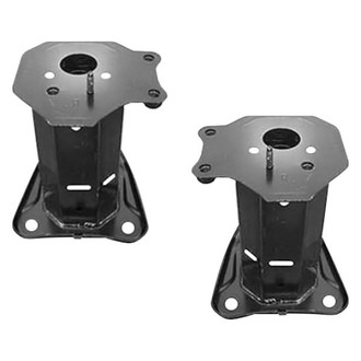 Replace® - Rear Driver and Passenger Side Bumper Cover Reinforcement Bracket Set (CAPA Certified)