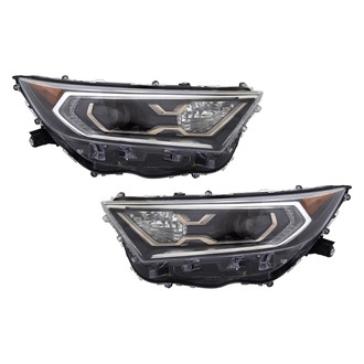 Replace® - Driver and Passenger Side Replacement Headlight Set Lens and Housing (CAPA Certified)