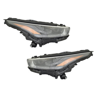 Replace® - Driver and Passenger Side Replacement Headlight Set (CAPA Certified)
