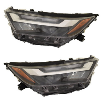 Replace® - Driver and Passenger Side Replacement Headlight Set Lens and Housing (CAPA Certified)
