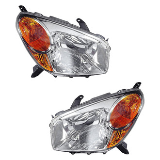 Replace® - Driver and Passenger Side Replacement Headlight Set Lens and Housing (Value Line)
