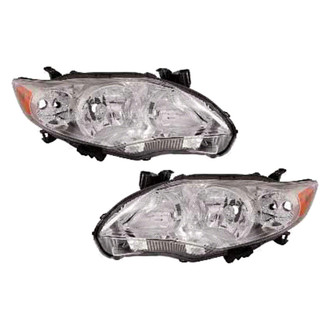 Replace® - Driver and Passenger Side Replacement Headlight Set Lens and Housing (CAPA Certified)
