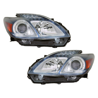 Replace® - Driver and Passenger Side Replacement Headlight Set Lens and Housing (CAPA Certified)