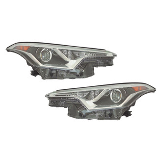Replace® - Driver and Passenger Side Replacement Headlight Set Lens and Housing (CAPA Certified)