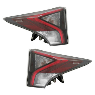 Replace® - Driver and Passenger Side Upper Replacement Tail Lights (Standard Line)