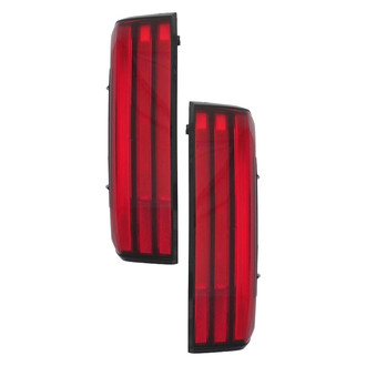 Replace® - Black LED Tail Lights