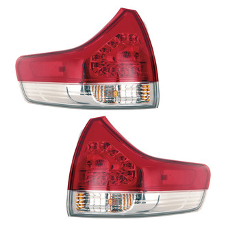 Replace® - Driver and Passenger Side Outer Replacement Tail Lights (CAPA Certified)