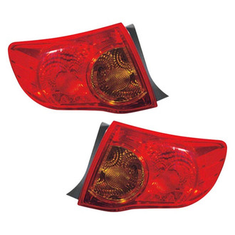 Replace® - Driver and Passenger Side Outer Replacement Tail Lights (CAPA Certified)