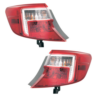 Replace® - Driver and Passenger Side Outer Replacement Tail Lights (Standard Line)