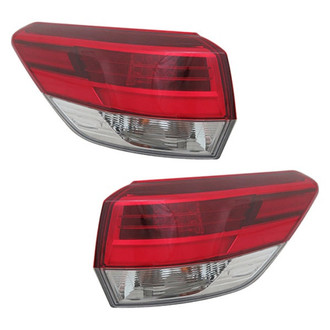 Replace® - Driver and Passenger Side Outer Replacement Tail Lights (CAPA Certified)