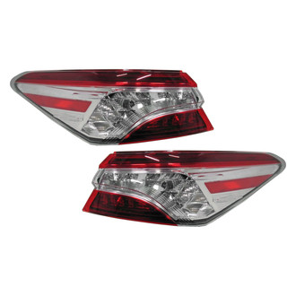 Replace® - Driver and Passenger Side Outer Replacement Tail Lights (Standard Line)