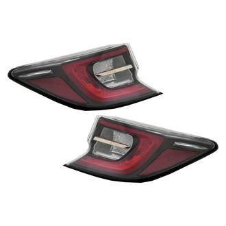 Replace® - Driver and Passenger Side Outer Replacement Tail Light Lens and Housings (CAPA Certified)
