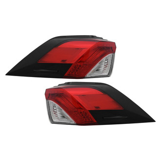 Replace® - Driver and Passenger Side Outer Replacement Tail Lights (CAPA Certified)