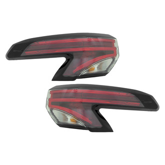 Replace® - Black Fiber Optic Tail Lights