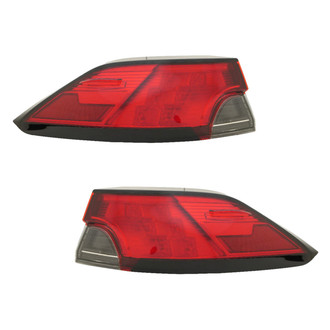 Replace® - Driver and Passenger Side Outer Replacement Tail Lights (CAPA Certified)