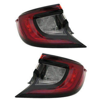 Replace® - Driver and Passenger Side Outer Replacement Tail Lights (CAPA Certified)