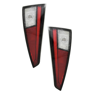 Replace® - Driver and Passenger Side Lower Replacement Tail Light Lens and Housings (CAPA Certified)