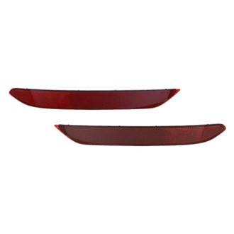 Replace® - Rear Driver and Passenger Side Bumper Reflector Set (CAPA Certified)