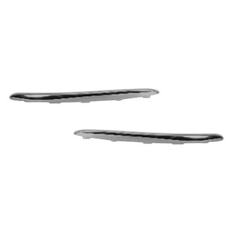 Replace® - Front Outer Driver and Passenger Side Bumper Grille Molding Set (Standard Line)