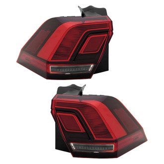 Replace® - Black LED Tail Lights