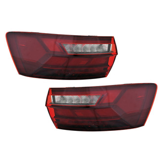 Replace® - Driver and Passenger Side Outer Replacement Tail Lights (CAPA Certified)