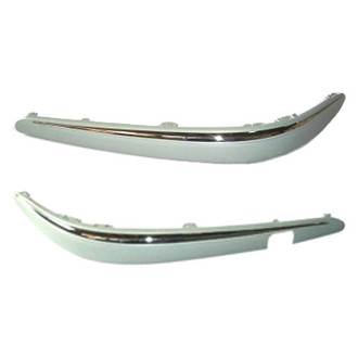 Replace® - Front Driver and Passenger Side Bumper Impact Strip Set (Standard Line)