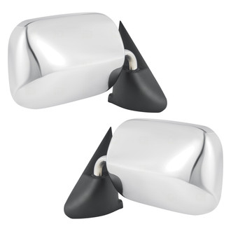 Replace® - Driver and Passenger Side Power Remote View Mirror Set (Non-Heated, Foldaway) (Standard Line)