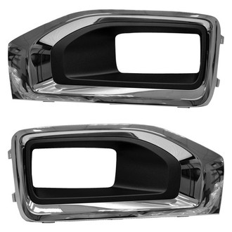 Replace® - Front Driver and Passenger Side Fog Light Bezel Set (Standard Line)